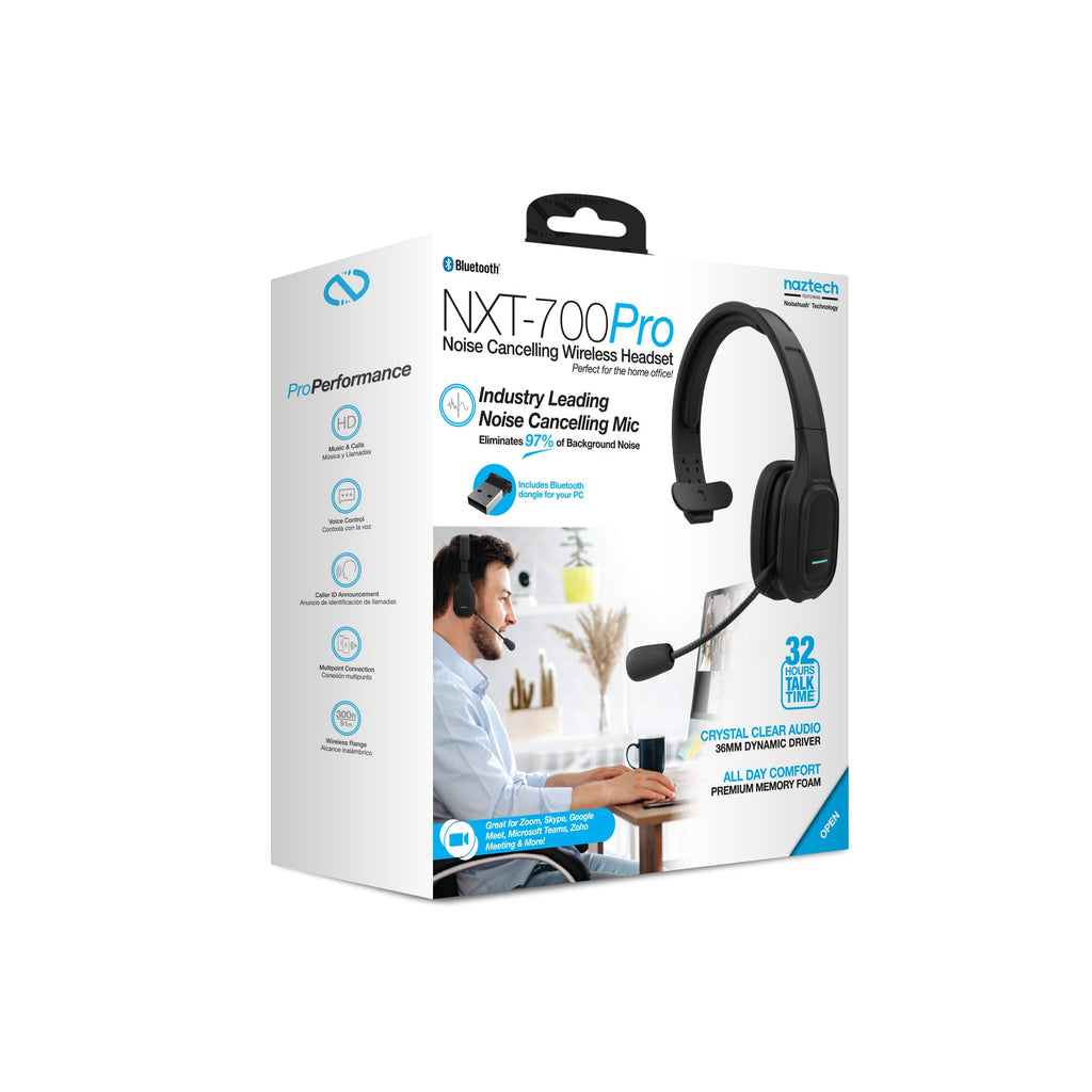 Naztech NXT-700 Xtreme Noise Cancelling Headset - Home Black