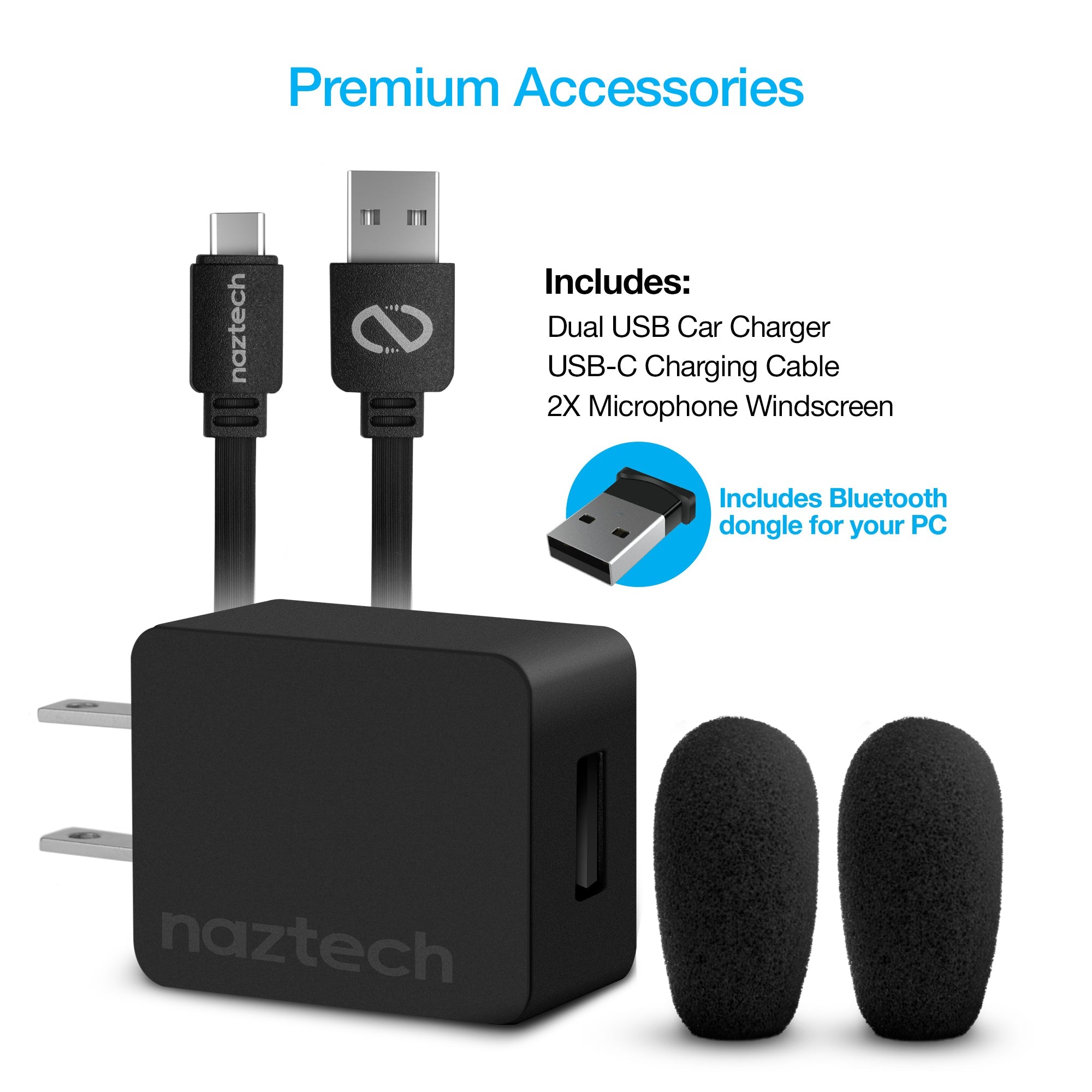 Naztech NXT-700 Xtreme Noise Cancelling Headset - Home Black